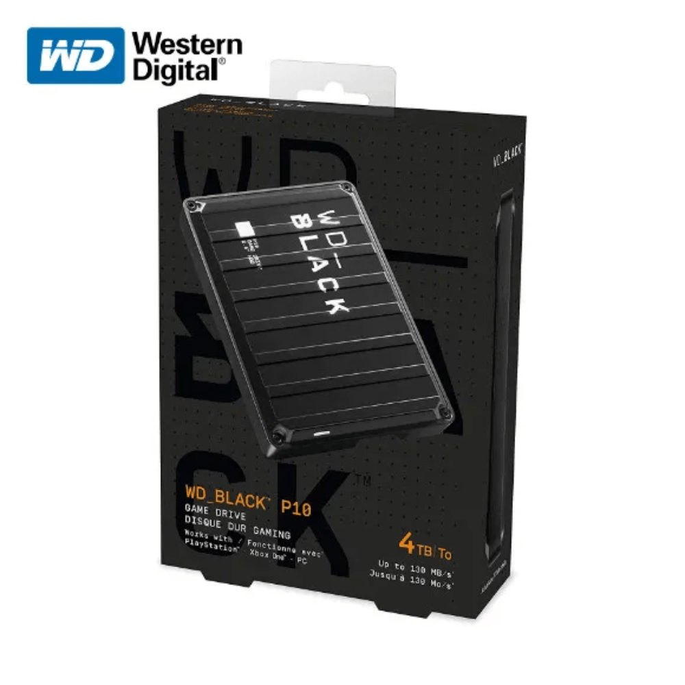 Disco Externo Portatil 4 TB Western Digital Black P10 Edicion PS5