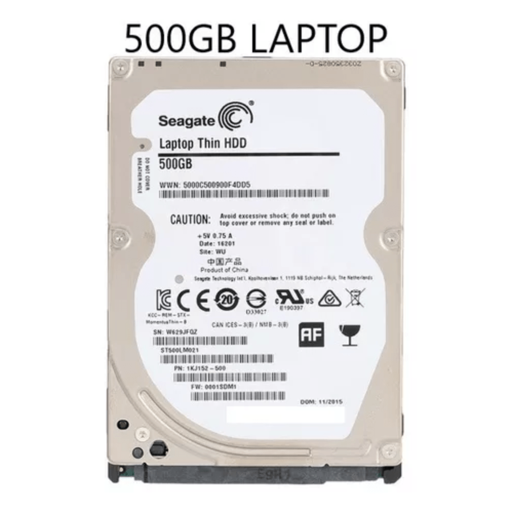 Disco Duro Laptop 500 GB 2.5" Usado Varias Marcas