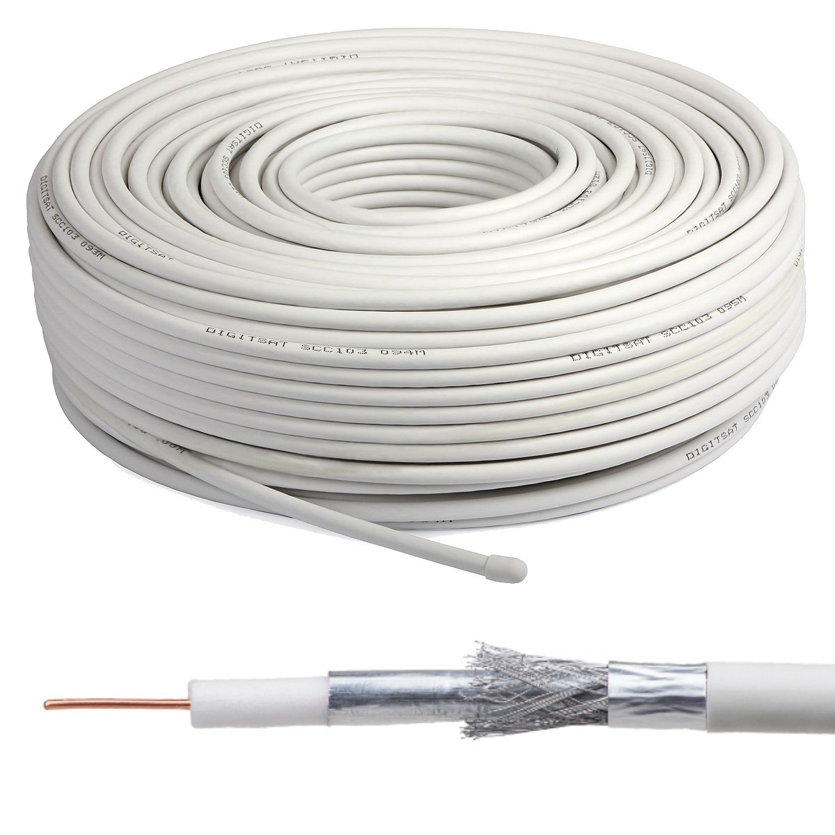 Cable Coaxial RG6 Por Metro InstallationPro