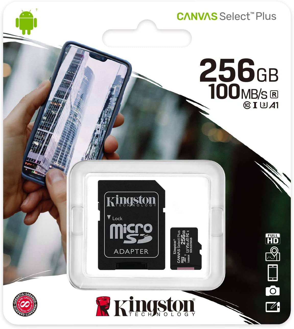 Memoria Micro Sd Kingston 256 Gb 100 MB/s
